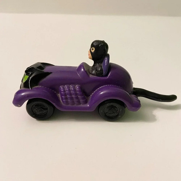 Vintage 1991 - 1993 Batman Robin & Catwoman Mcdonald's Toys On Wheels DC Comics - Picture 4 of 10